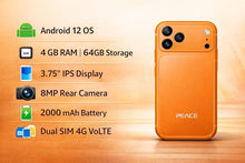 Load image into Gallery viewer, MINI 17 Mini 3.75'' Inch 4G Smartphone (2GB RAM 32GB Storage) (Orange)