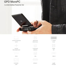 Load image into Gallery viewer, GPD MicroPC Micro PC 6 Inch Intel Celeron N4100 Windows 10 Pro 8GB RAM 256GB ROM Pocket Mini laptop PC Computer Notebook